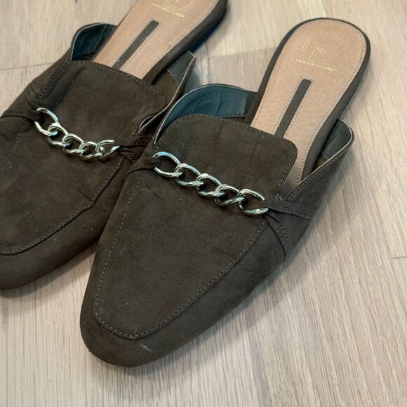 Olive Green Mules - Picture 2 of 6